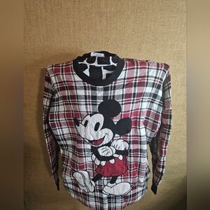 Disney Plaid Sweater